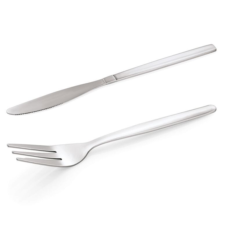 144 tlg. Besteckset Gastro NP80 ECO, Chromstahl 18/0, 72 Messer + 72 Gabeln Image