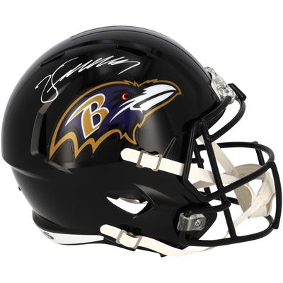 Von Zay Flowers signierter Speed-Replika-Helm der Baltimore Ravens Image