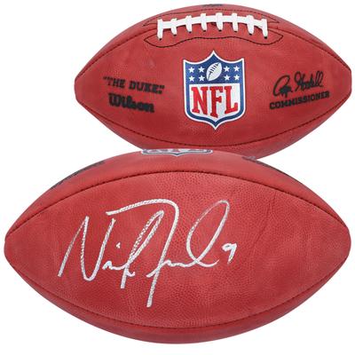 Von Nick Foles signierter Wilson Duke Football in Farbe mit Philadelphia Eagles Image