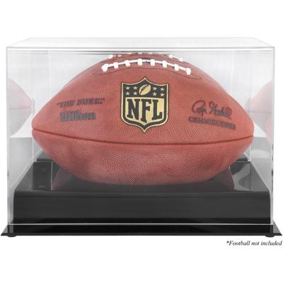 Fußball-Vitrine aus Acryl mit schwarzem Sockel und verspiegelter Rückseite Image