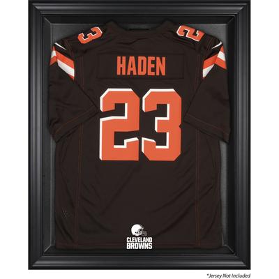 Cleveland Browns – Vitrine mit Logo-Trikot in Braun mit Rahmen Image