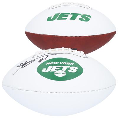Ahmad Sauce Gardner New York Jets signierter Franklin White Panel Football Image