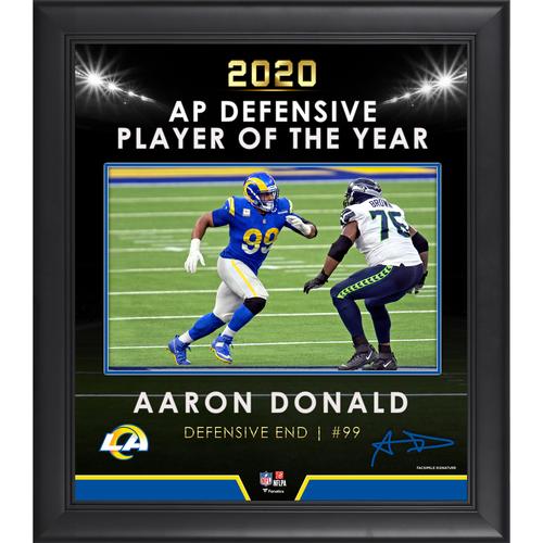 Aaron Donald Los Angeles Rams Gerahmte Collage zum NFL Defensive Player of the Year 2020, 15