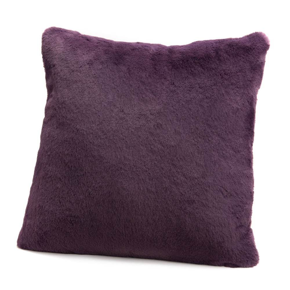 Kissen Luxe 50x50 cm Pflaume - Violett Quadrat Polyester Amadeus 50x9 cm Image
