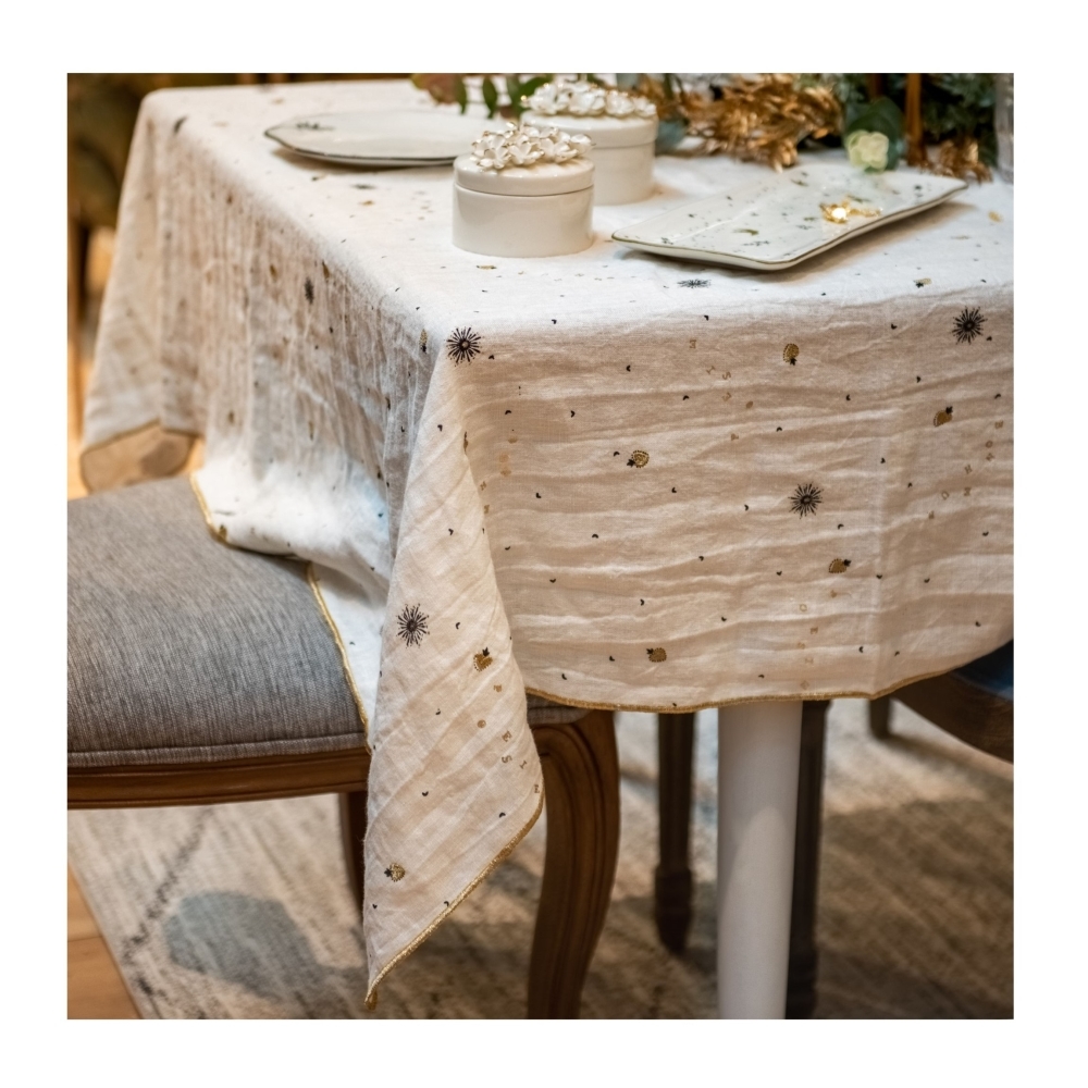 Tischdecke Poesie 150x300 cm - Dekoriert Rechteck Stoff Amadeus 150x2.5 cm Image