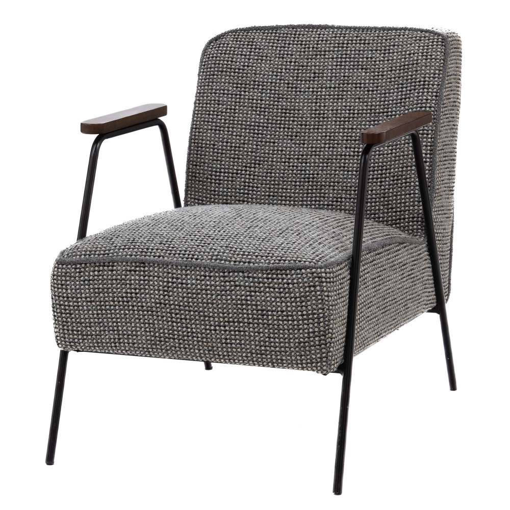 Sessel Huggy grau meliert - Anderer Stoff Amadeus 60x76 cm Image