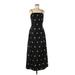 Lilly Pulitzer Casual Dress - Slip dress Square Sleeveless: Black Stars Dresses - Women's Size 8