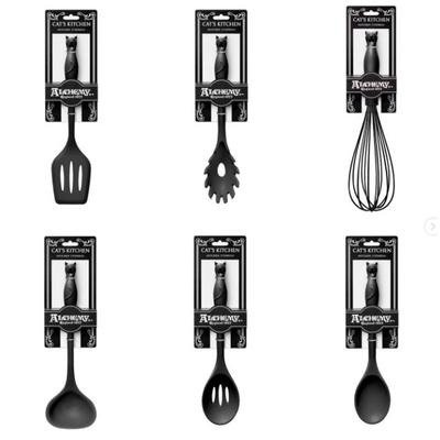 Cat Kitchen Utensils (6) Set - Ht: 12.20" W: 2.76" D: 2.76"