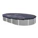 Swimline 15x30 Ft. Heavy Duty Oval Above Ground Winter Swimming Pool Cover 17.0 H x 180.0 W x 360.0 D in Blue | 17" H X 180" W X 360" D | Wayfair