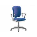 Sedia varese con braccioli - tessuto - blu
