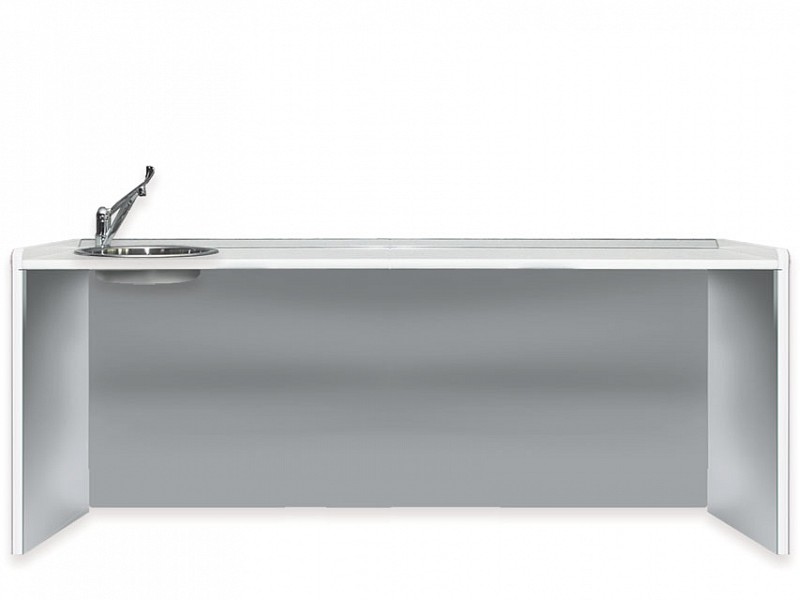 Piano di lavoro 206 cm - lavello a sinistra