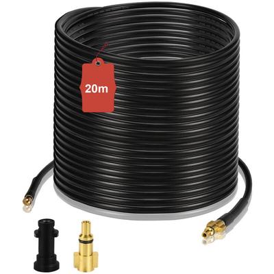 Swanew 20m Rohrreinigungsschlauch Rohrreiniger Set für Kärcher Kränzle K2 - K7 Hochdruckreiniger Image