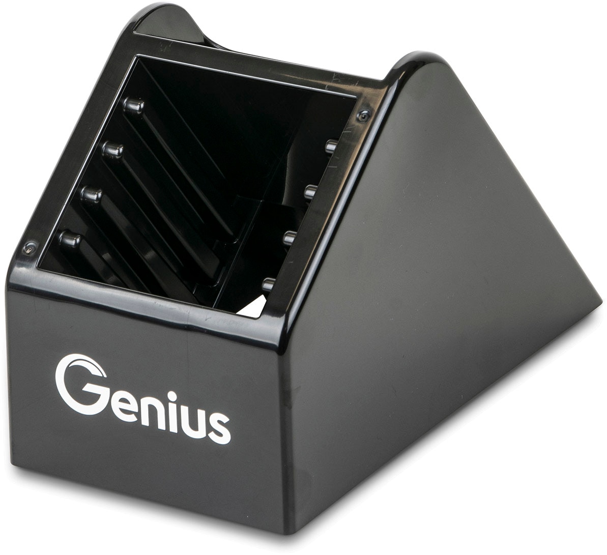 Zubehöraufbewahrungsständer GENIUS "Nicer Dicer Speed", schwarz, B:12,8cm H:16cm, Kunststoff, Geschirrständer, zum platzsparenden Verstauen des Nicer Dicer Speed inkl. Zubehör Image