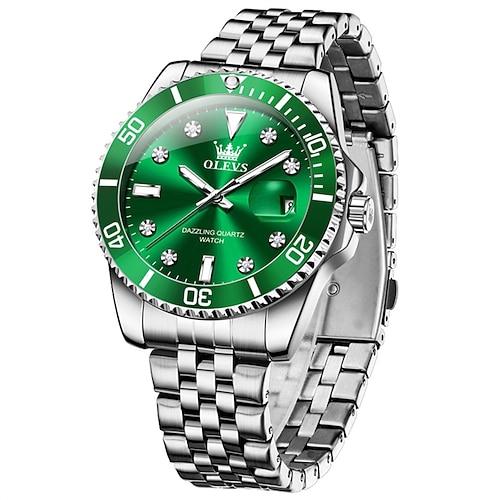 Neue Olevs Olevs Mode Trend Herren Business Uhr Kalender Leuchtend Einfach Freizeit Hundert mit Quarz Uhr Wasserdicht Sport Herren Armbanduhr