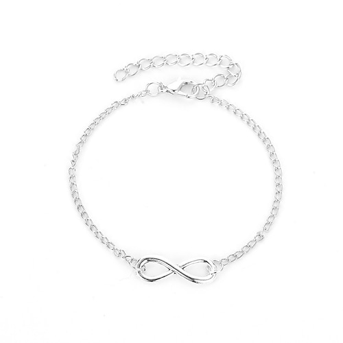 Per donna Bracciale Fantasia Moda Infinito Elegante Di tendenza stile sveglio Lusso Lega Gioielli braccialetto Argento / Oro Per Da sera Appuntamento Spiaggia