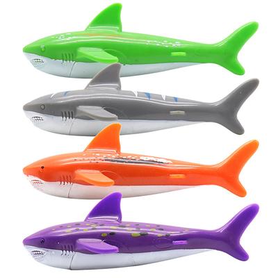 Diving Pool Toys Underwater Swimming Throwing Diving Torpedo Shark,4 Pack