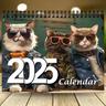 Calendario gatti eleganti 2025, calendario 12 mesi, calendario gatti, calendario da parete, calendario gatti divertente, calendario gatti carino, regalo per gli amanti dei gatti