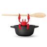 Crab Silicone Utensil Rest - Red Crab Spoon Holder, Heat-Resistant Spoon Utensil Holder Clip, Kitchen Grill Utensil Holder, Silicone Spoon Rest for Stove Top Creative Kitchen Gifts