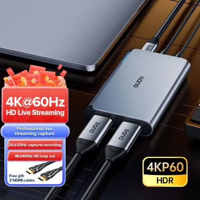 Llano 4K Audio Video Capture Card, USB 3.0 HDMI Video Capture Device, Full HD 1080P for Game