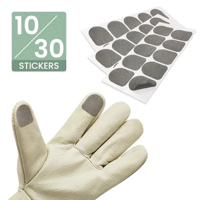 10/30 Pcs 2022 New Ultra Thin Conductive Motorcycl Glove Touch Screen Stickers for IPad/Mobile Phone