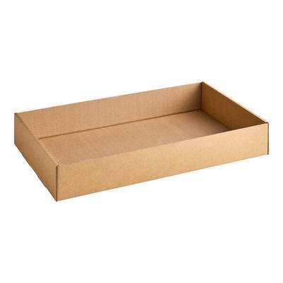 Choice 21 1/4" x 12 3/4" x 3 3/8" Kraft Corrugated Full Greenhouse / Market Tray - 50/Case