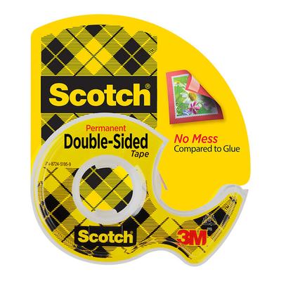 3M Scotch™ 0.50" x 450" Clear Double-Sided Tape with Dispenser 7100275536