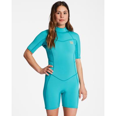 Neoprenanzug BILLABONG "2/2mm Synergy", Damen, Gr. M/168-175cm & 54-63kg, blau (turq nomad), 87% Polyester, 13% Elasthan, Sportanzüge Image