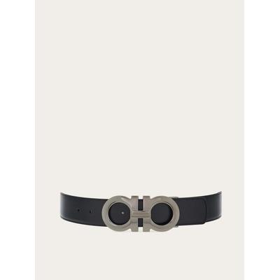 Reversible And Adjustable Gancini Belt - White - Ferragamo Belts