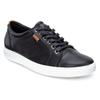 Sneaker ECCO "SOFT 7 W", Damen, Gr. 43, schwarz, Leder, sportlich, Schuhe, mit Label, Freizeitschuh, Halbschuh, Schnürschuh, schmale Form