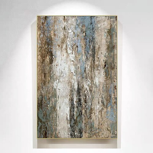 handgemaltes abstraktes Wandbild, Wohnzimmergemälde, originales abstraktes Gemälde, handgefertigt, extra großes Wandbild, Leinwand, buntes Gemälde für Zuhause, Büro, Geschenke Image