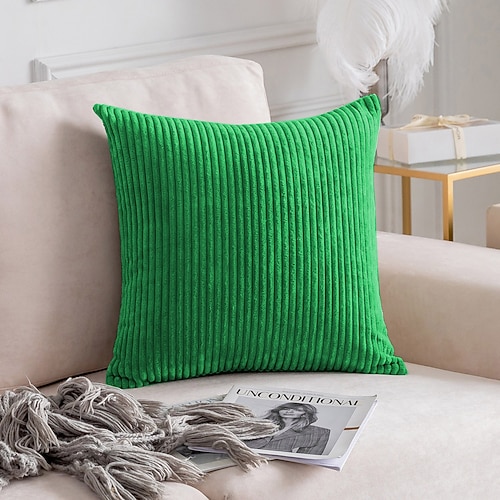 nordischer einfarbiger Cord-Kissenbezug fürs Büro, weiches Kissen ohne Kern, Heim-Wohnzimmer-Sofa-Dekor, grün, orange, rosa, blau