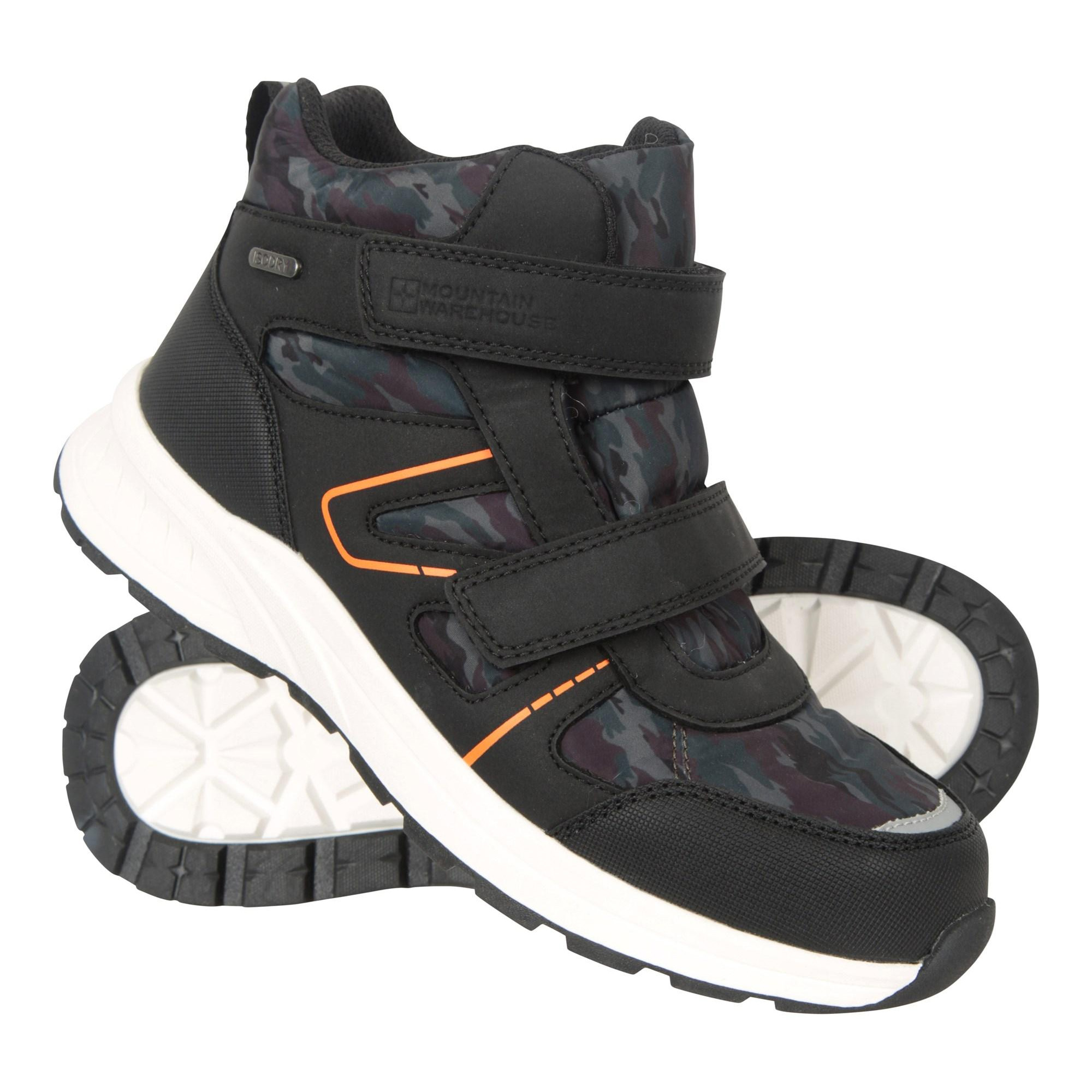 Mountain Warehouse Childrens/Kids Jupiter Adaptive Wasserdichte Wanderstiefel (Schwarz/Grün) Image