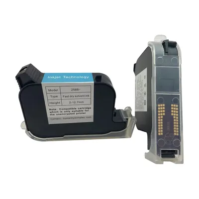 YAOMATEC 2588 2588+ 2588+M 12.7mm eco solvent-based fast dry Quick-drying Ink Cartridge for no