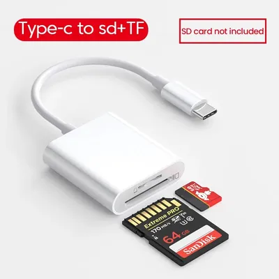 4 in 1 OTG Type C Card Reader USB Flash Drive SD TF Cardreader for iPad Tablet USB Type C to Smart