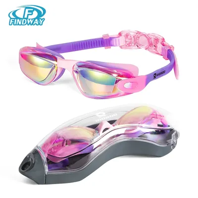 Kids Swimming Goggles Girls Boys Swimming Goggles Anti-Fog Goggles UV Protection No Leakage Gift