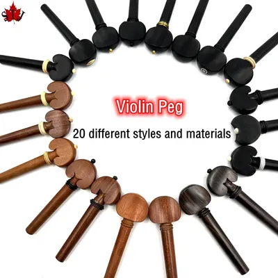 4pcs professional 4/4.3/4.1/2.1/4 violin Tuning Pegs ,natural Jujube wood/ebony/rosewood Parts
