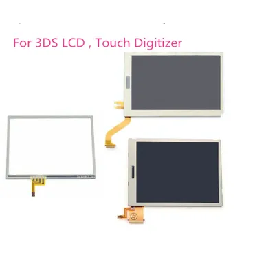Replacement Top Upper/Bottom Lower Down LCD Screen For Nintendo 3DS LCD with/no Touch Screen