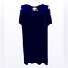 Michael Kors Dresses | *Michael Kors Navy Casual Dress Detailed Sleeve Cu | Color: Blue | Size: M