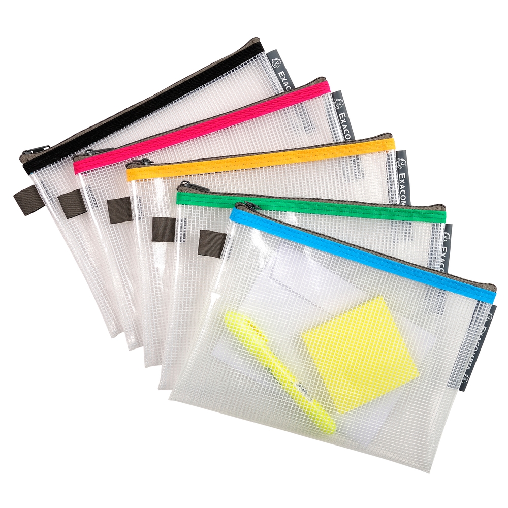 Exacompta Tasche EVA mit Reißverschluss, flexibel aus PP, DIN A5 Image