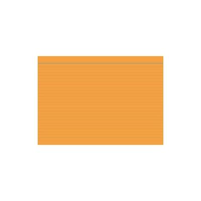 Karteikarten - DIN A6, liniert, orange, 100 Karten
