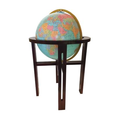 NAPLES Large Illuminated Floor Standing World Globe