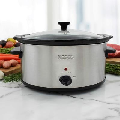 NESCO SC-6-25, Slow Cooker, 6 Quart, Silver