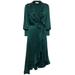 Silk Midi Wrap Dress - Green - Zimmermann Dresses