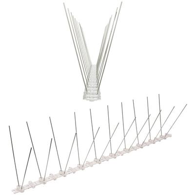 Pestsystems - 5 Meter (10 x 0,5m) Taubenspikes 2-reihig auf Polycarbonat - hochwertige Lösung für