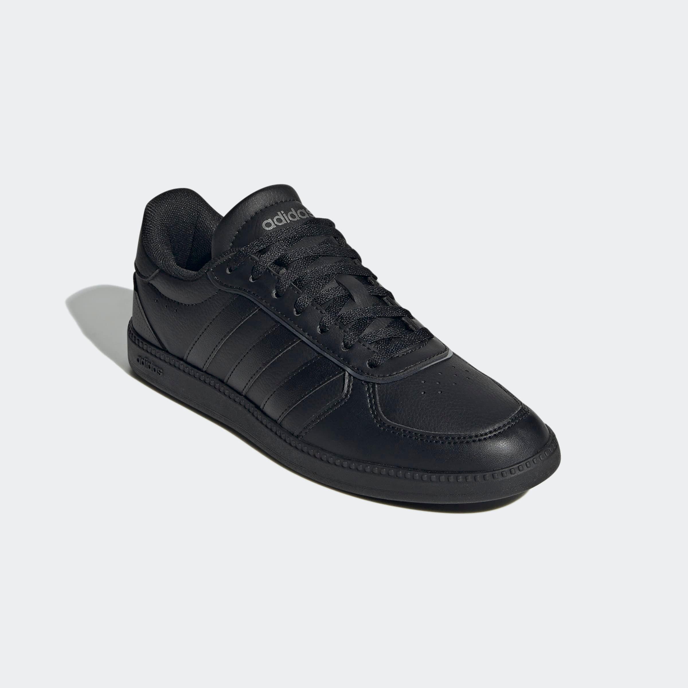 Sneaker ADIDAS SPORTSWEAR "BREAKNET SLEEK", Damen, Gr. 39, schwarz (core schwarz, core schwarz, iron metallic), Synthetik, Schuhe Sneaker