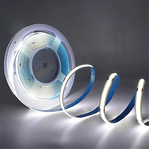 COB-LED-Streifenlichter DC 12 V 320 Dioden COB flexibles LED-Streifenband linear für Raumdekor 1 m/2 m/3 m/4 m/5 m Image