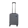 Infinity Leather Unisex Hard Shell Silver Classic Suitcase 8 Wheel Luggage Suitcases ABS - Size X-Small