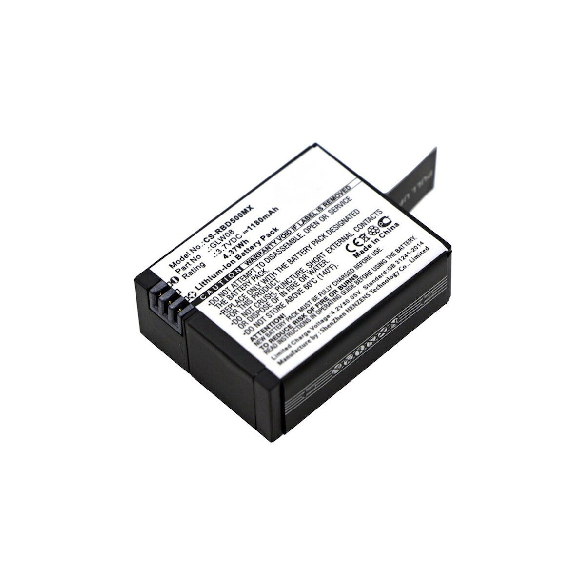 AGI Akku kompatibel mit Rollei Actioncam 500/500 Sunrise Image