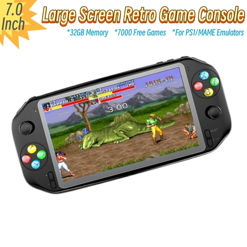 Console de jeu rétro Portable, écran HD de 7 pouces, Console de jeu vidéo d