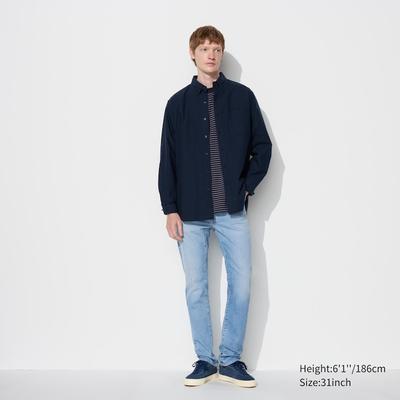 Uniqlo - Cotton Slim Fit Jeans - Blue - 32inch